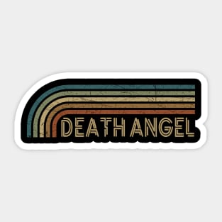 Death Angel Retro Stripes Sticker